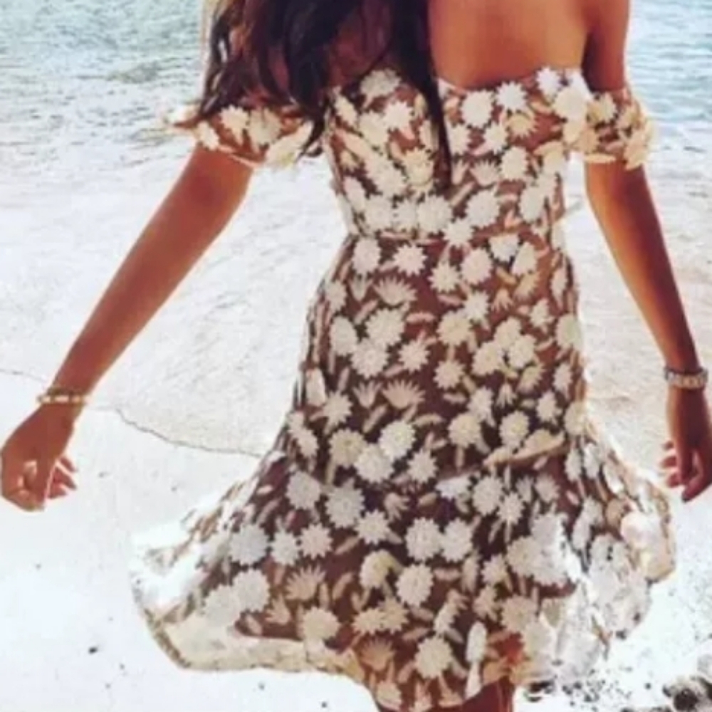 For love and lemons Amelia off shoulder daisy dress